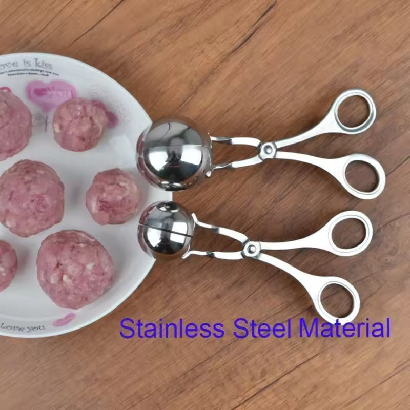 Meat Ball Maker Tool Stainless Steel Clip Round Rice Ball Shaper Spoon Meatball Making Mold Non Stick Stuffed Kitchen Gadget